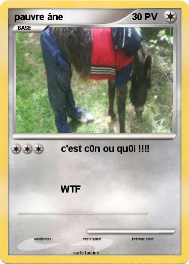 Pokemon pauvre âne