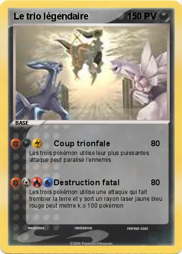 Pokemon Le trio légendaire