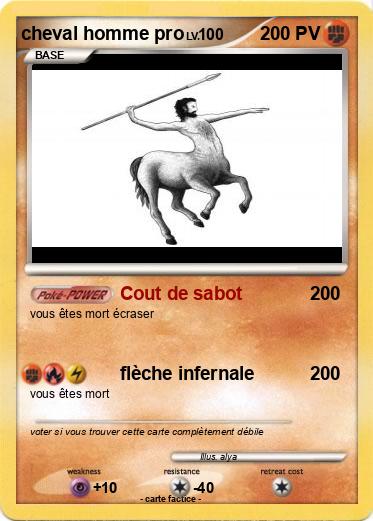 Pokemon cheval homme pro