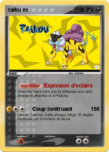 Pokemon raiku ex