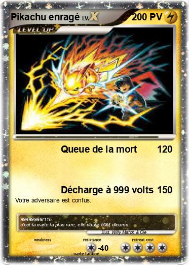 Pokemon Pikachu enragé