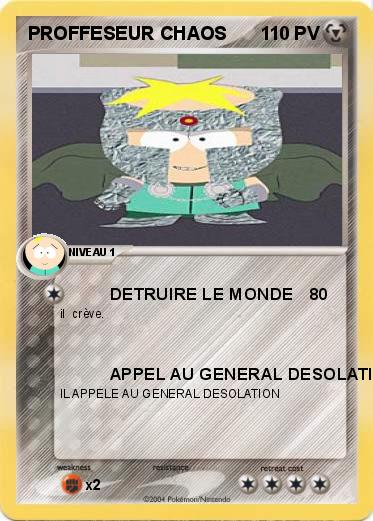 Pokemon PROFFESEUR CHAOS 