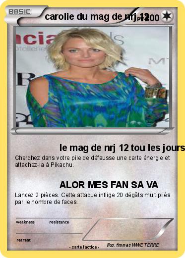Pokemon carolie du mag de nrj 12