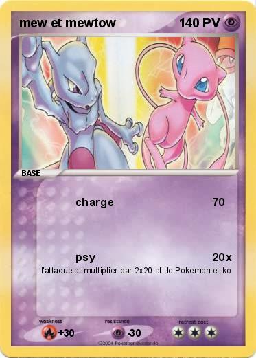 Pokemon mew et mewtow