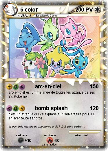 Pokemon 6 color
