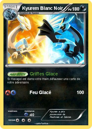 Pokemon Kyurem Blanc Noir
