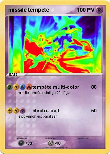 Pokemon missile tempête