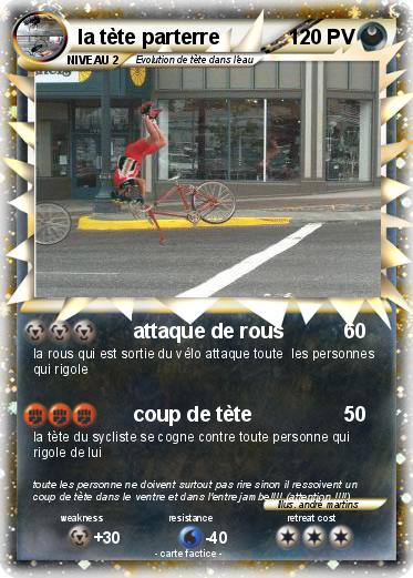 Pokemon la tète parterre