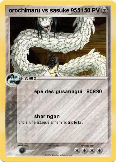 Pokemon orochimaru vs sasuke 955