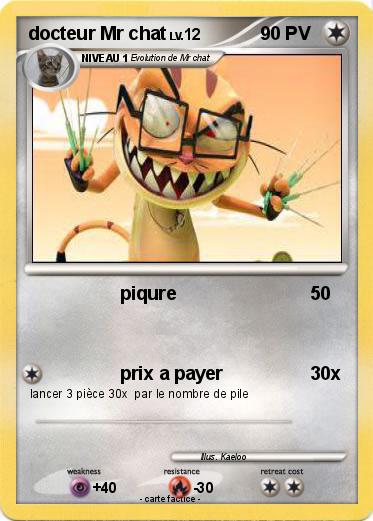 Pokemon docteur Mr chat