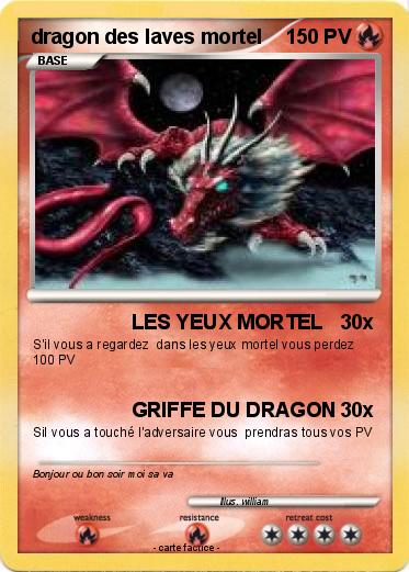 Pokemon dragon des laves mortel