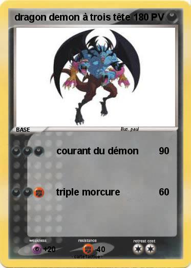 Pokemon dragon demon à trois tête
