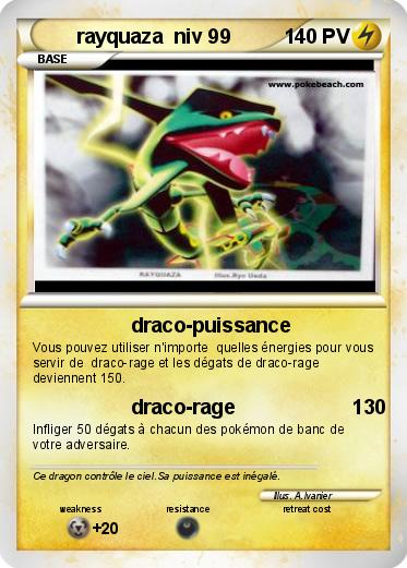 Pokemon rayquaza  niv 99