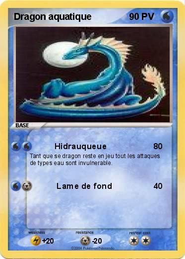 Pokemon Dragon aquatique