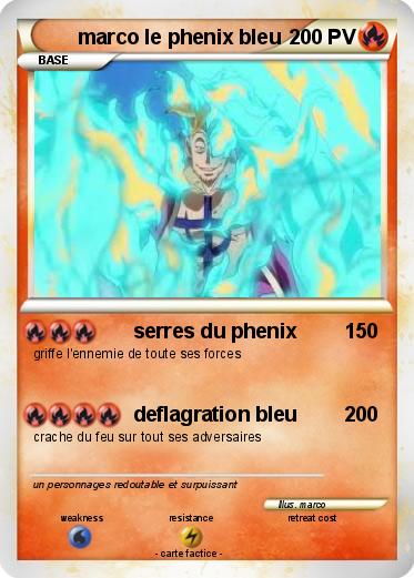 Pokemon marco le phenix bleu