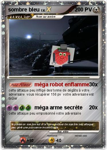 Pokemon sombre bleu