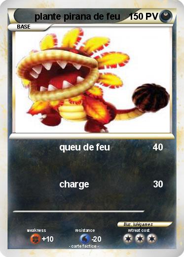Pokemon plante pirana de feu