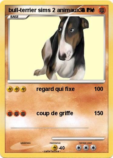 Pokemon bull-terrier sims 2 animaux & cie
