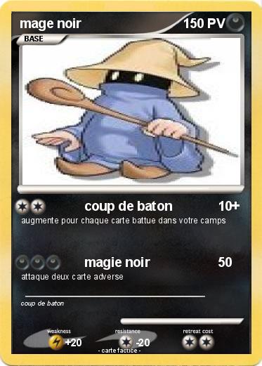 Pokemon mage noir