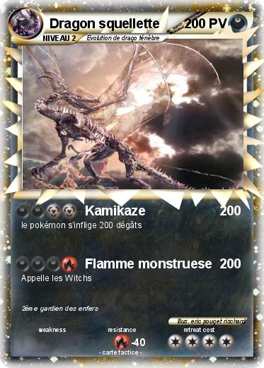 Pokemon Dragon squellette