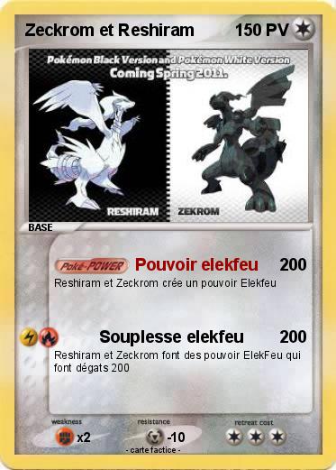 Pokemon Zeckrom et Reshiram