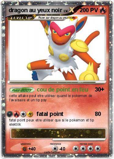 Pokemon dragon au yeux noir