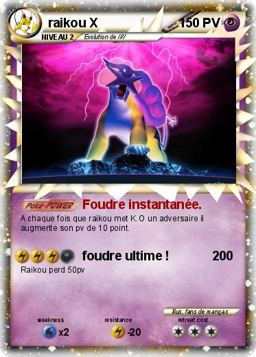 Pokemon raikou X
