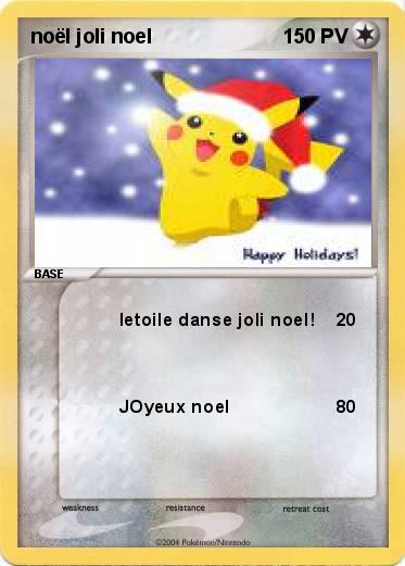 Pokemon noël joli noel 