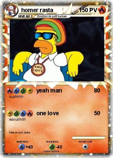 Pokemon homer rasta