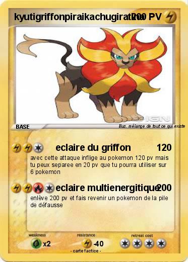 Pokemon kyutigriffonpiraikachugiratina