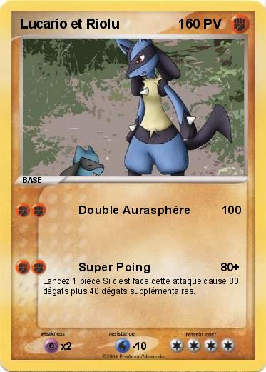 Pokemon Lucario et Riolu                1