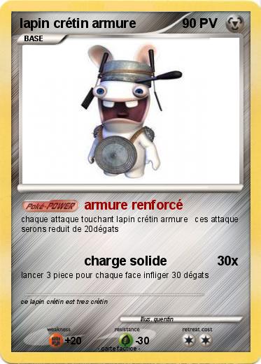 Pokemon lapin crétin armure