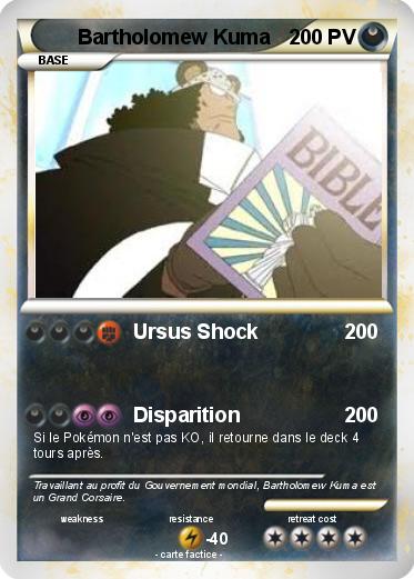 Pokemon Bartholomew Kuma