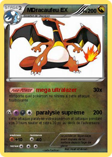 Pokemon MDracaufeu EX