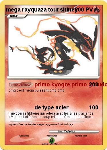 Pokemon mega rayquaza tout shiney