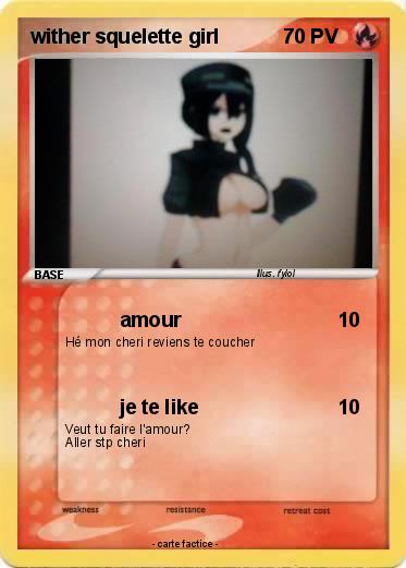 Pokemon wither squelette girl