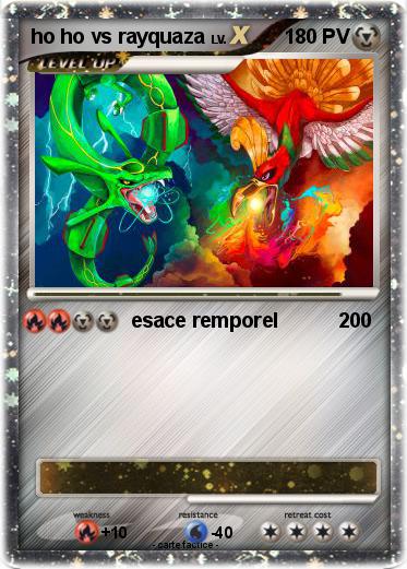 Pokemon ho ho vs rayquaza
