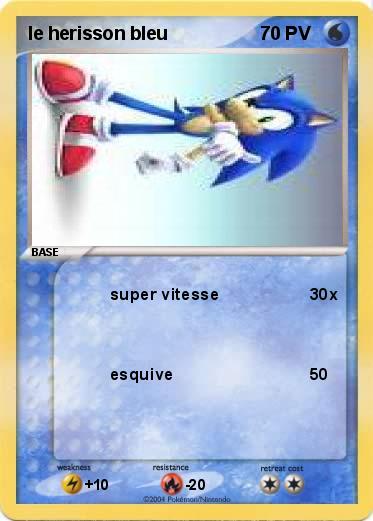 Pokemon le herisson bleu