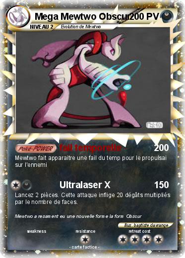 Pokemon Mega Mewtwo Obscur