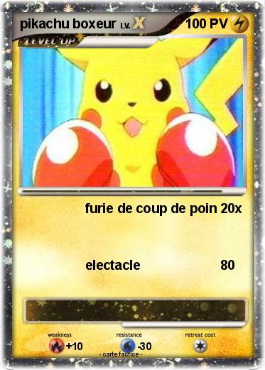 Pokemon pikachu boxeur