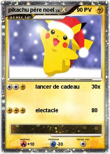 Pokemon pikachu père noel