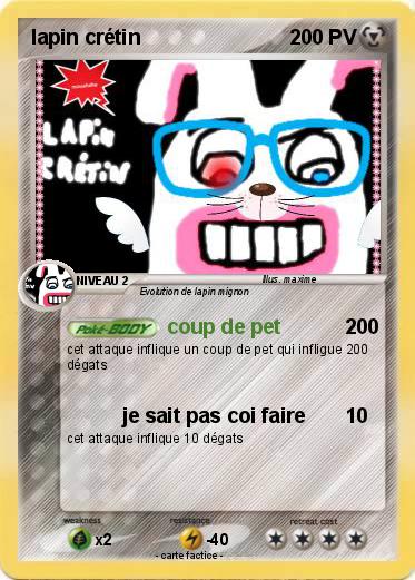 Pokemon lapin crétin