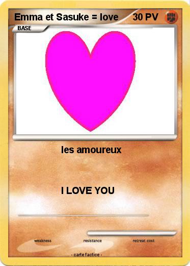 Pokemon Emma et Sasuke = love