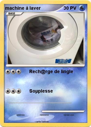 Pokemon machine à laver