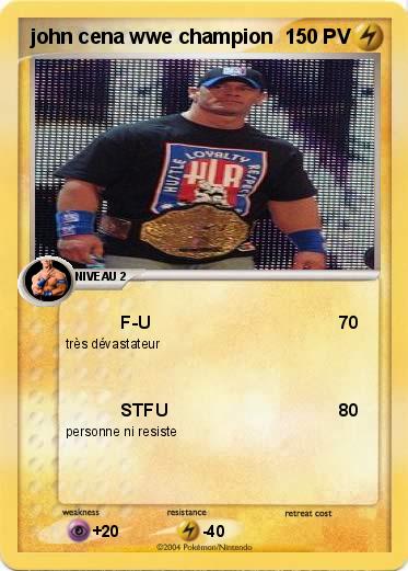 Pokemon john cena wwe champion