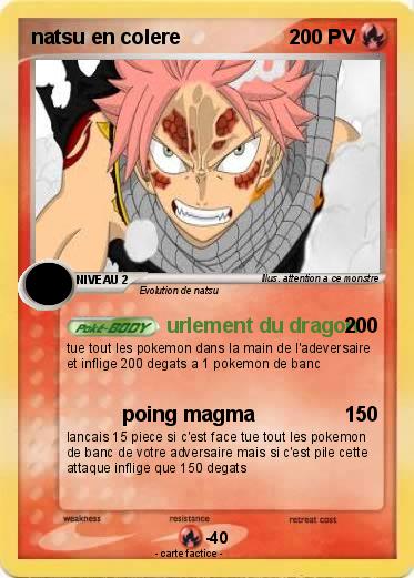 Pokemon natsu en colere