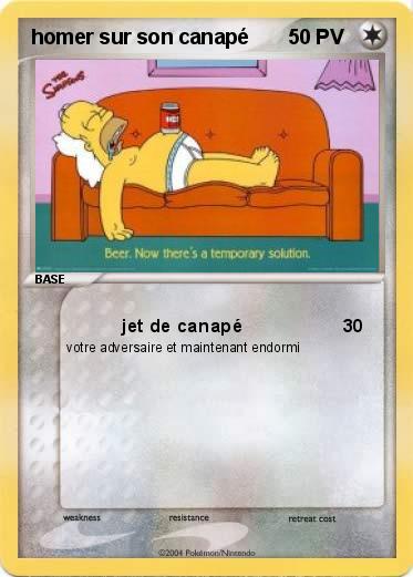 Pokemon homer sur son canapé