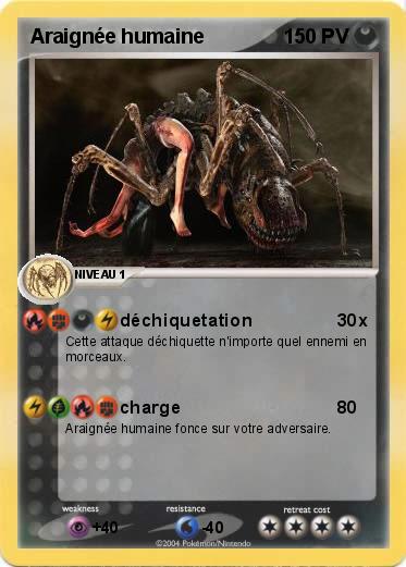 Pokemon Araignée humaine