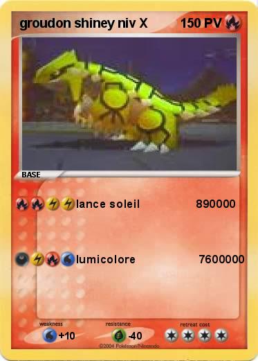 Pokemon groudon shiney niv X