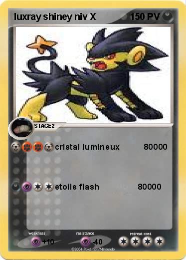 Pokemon luxray shiney niv X
